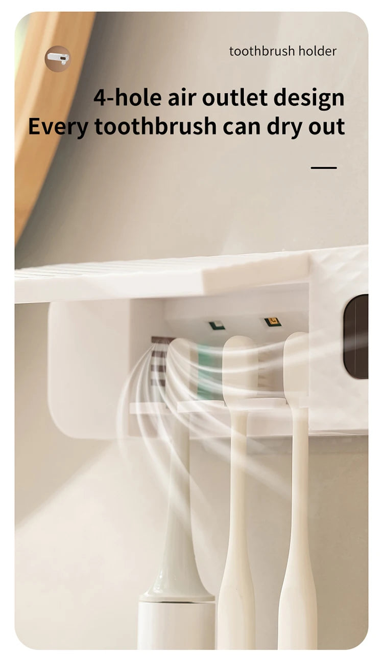 Smart UV Toothbrush Sterilizer & Holder