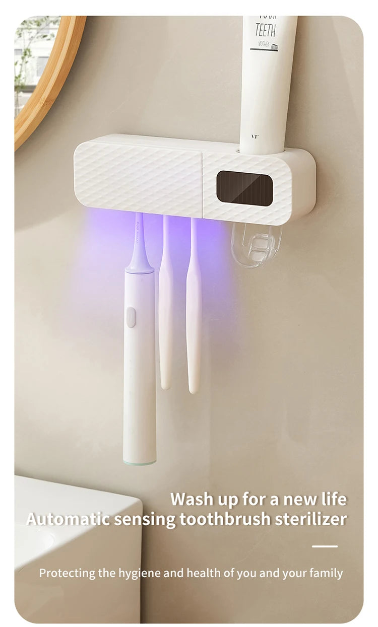 Smart UV Toothbrush Sterilizer & Holder