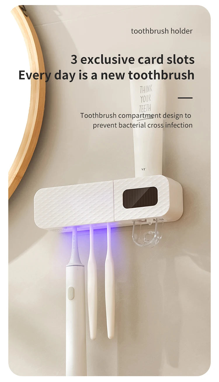 Smart UV Toothbrush Sterilizer & Holder