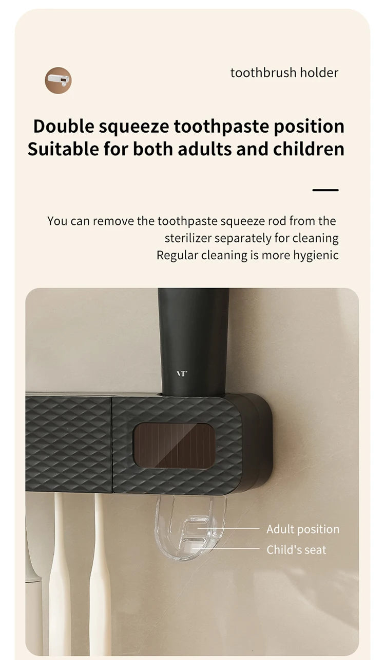 Smart UV Toothbrush Sterilizer & Holder